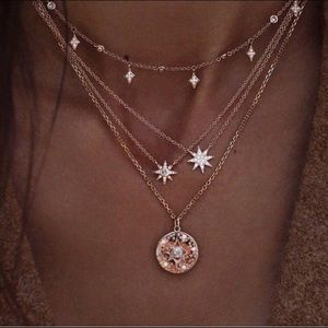 Layered Star Pendant Necklace